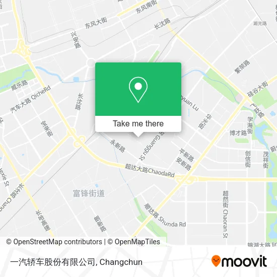一汽轿车股份有限公司 map