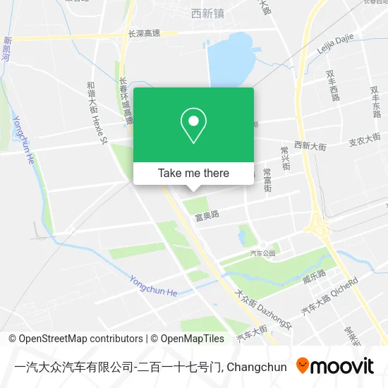 一汽大众汽车有限公司-二百一十七号门 map