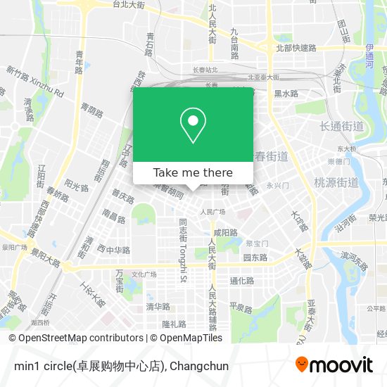 min1 circle(卓展购物中心店) map