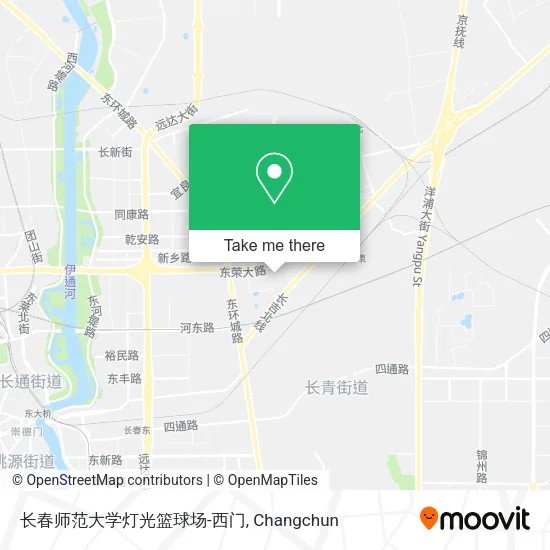 长春师范大学灯光篮球场-西门 map