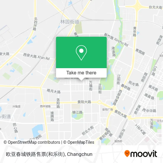欧亚春城铁路售票(和乐街) map