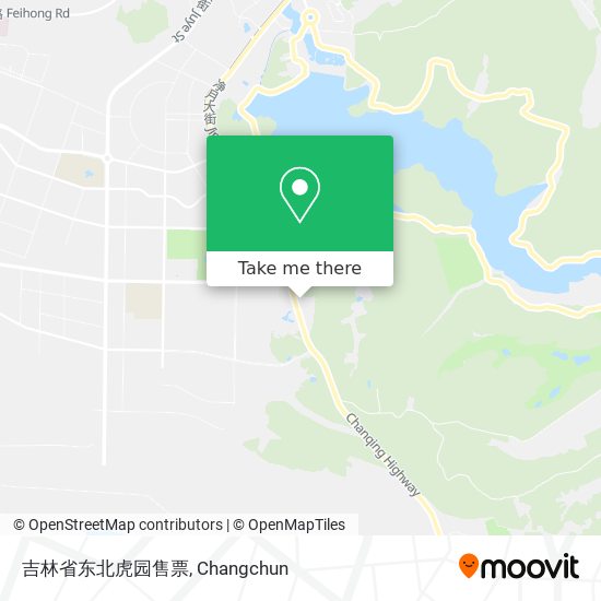 吉林省东北虎园售票 map