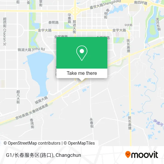 G1/长春服务区(路口) map