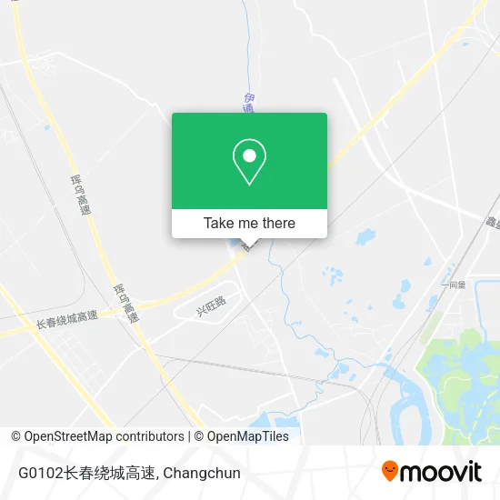 G0102长春绕城高速 map