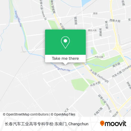 长春汽车工业高等专科学校-东南门 map