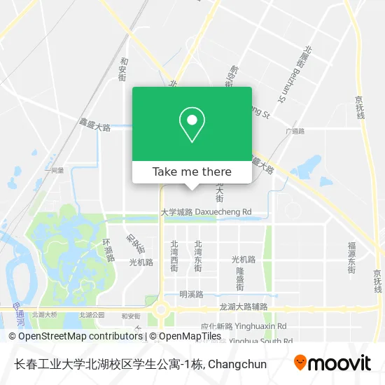 长春工业大学北湖校区学生公寓-1栋 map