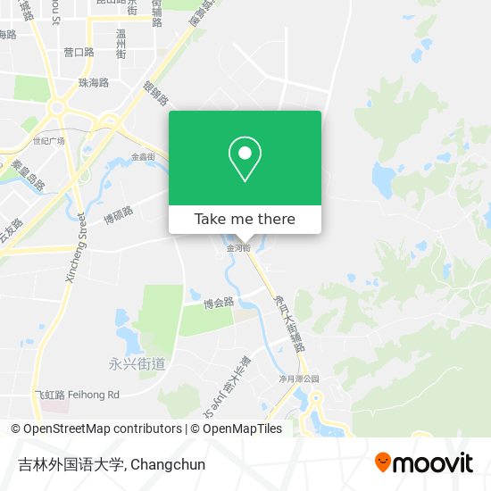 吉林外国语大学 map