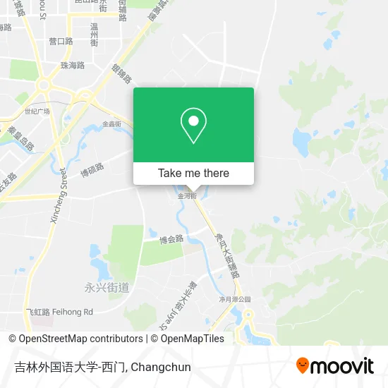 吉林外国语大学-西门 map