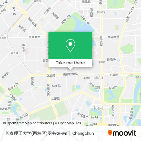 长春理工大学(西校区)图书馆-南门 map