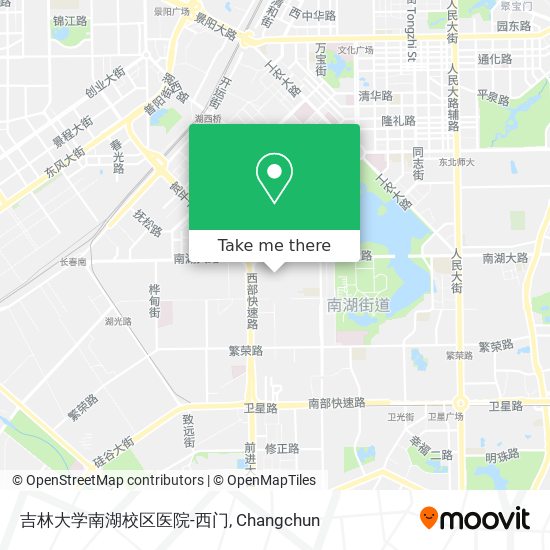 吉林大学南湖校区医院-西门 map