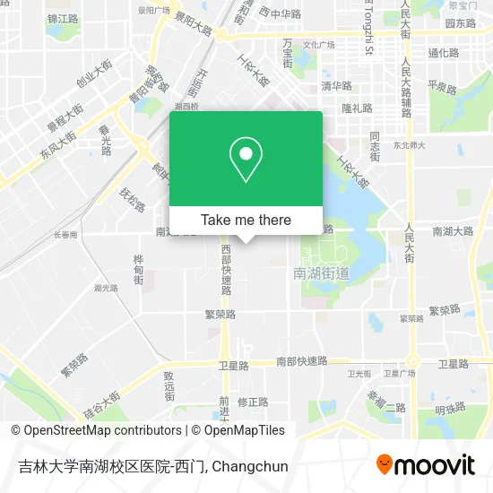 吉林大学南湖校区医院-西门 map