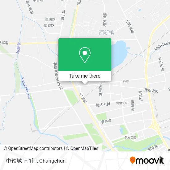 中铁城-南1门 map