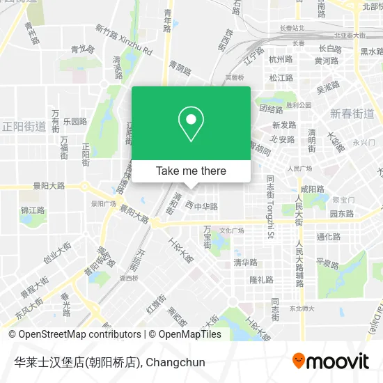 华莱士汉堡店(朝阳桥店) map