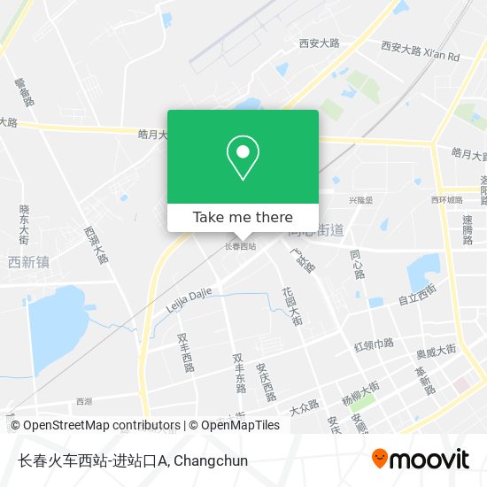 长春火车西站-进站口A map