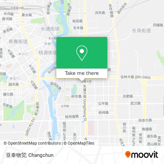 亚泰物贸 map