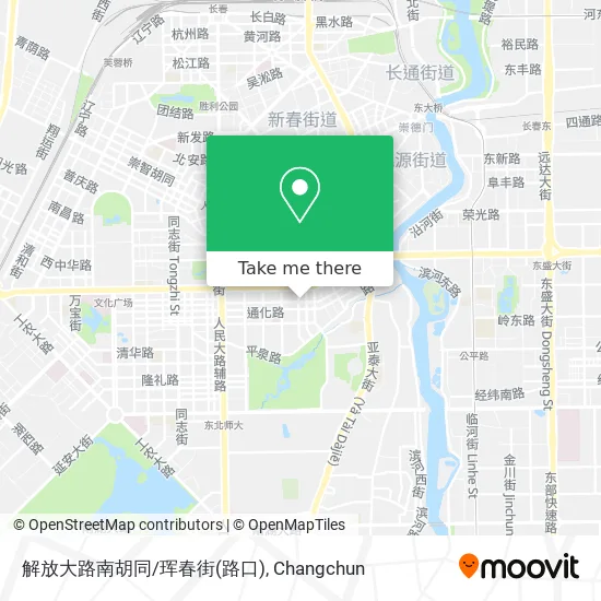 解放大路南胡同/珲春街(路口) map
