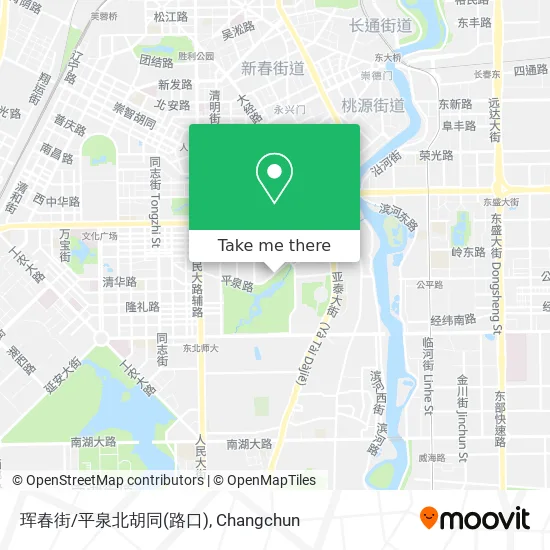 珲春街/平泉北胡同(路口) map