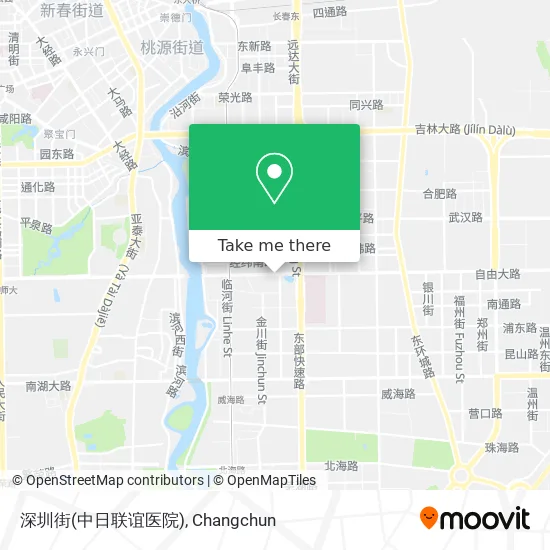 深圳街(中日联谊医院) map