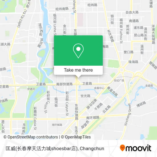 匡威(长春摩天活力城shoesbar店) map