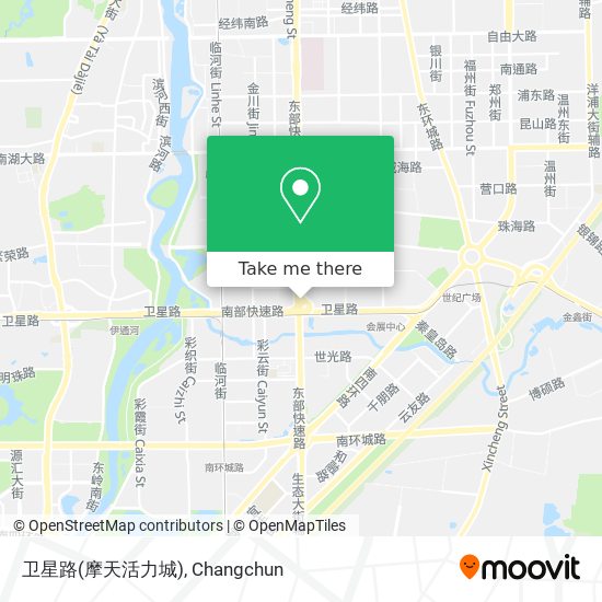 卫星路(摩天活力城) map
