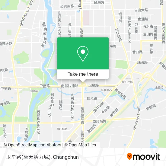 卫星路(摩天活力城) map