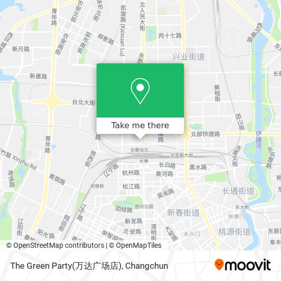 The Green Party(万达广场店) map
