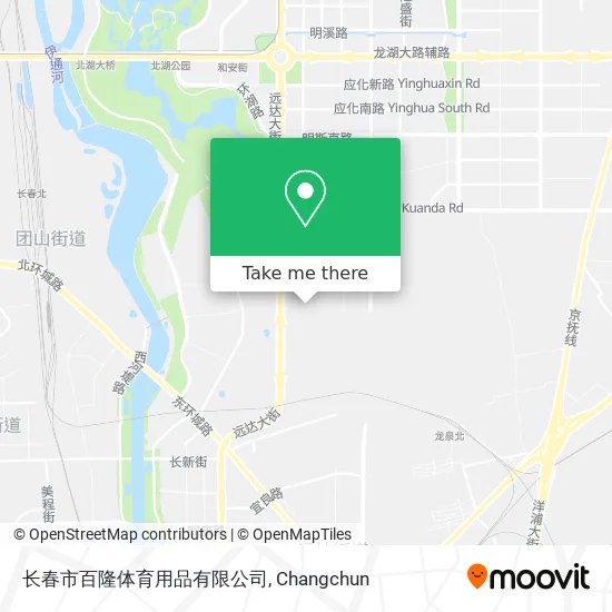 长春市百隆体育用品有限公司 map