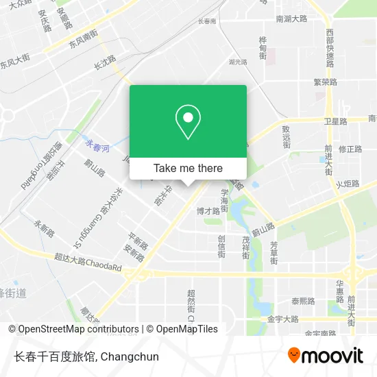 长春千百度旅馆 map