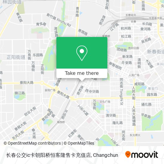 长春公交ic卡朝阳桥恒客隆售卡充值店 map