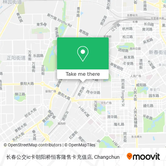 长春公交ic卡朝阳桥恒客隆售卡充值店 map