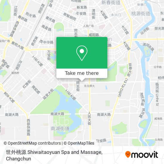 世外桃源 Shiwaitaoyuan Spa and Massage map