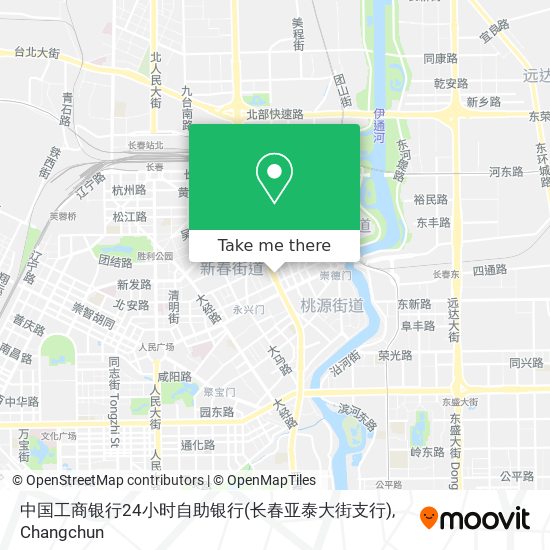 中国工商银行24小时自助银行(长春亚泰大街支行) map