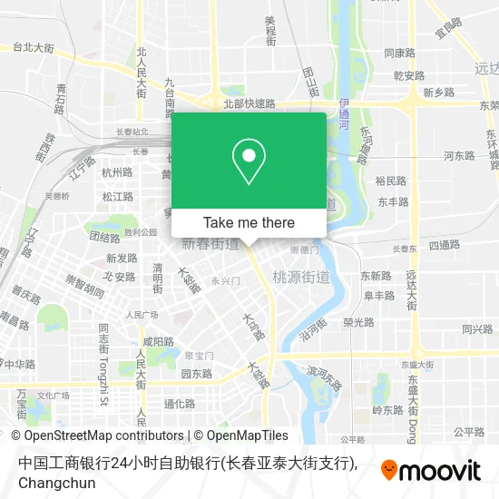 中国工商银行24小时自助银行(长春亚泰大街支行) map