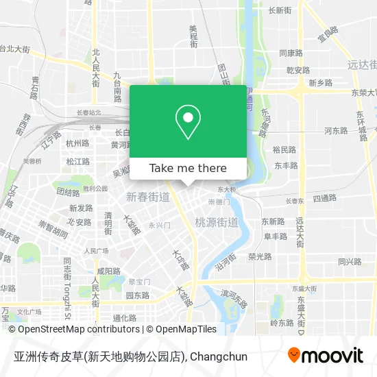 亚洲传奇皮草(新天地购物公园店) map