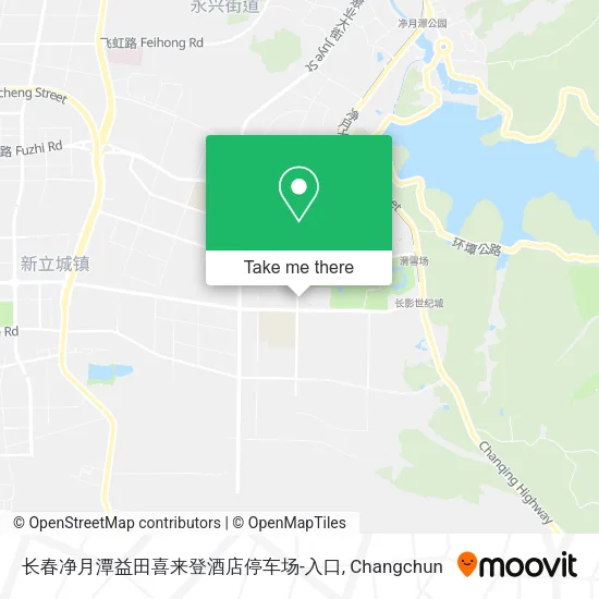 长春净月潭益田喜来登酒店停车场-入口 map