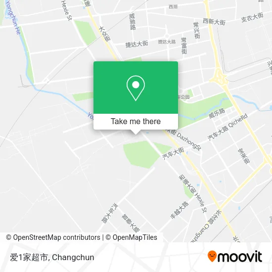 爱1家超市 map