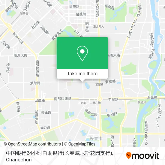 中国银行24小时自助银行(长春威尼斯花园支行) map