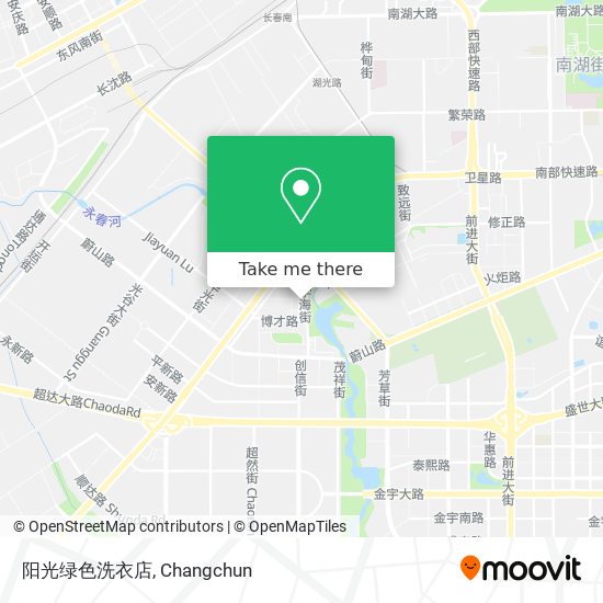 阳光绿色洗衣店 map