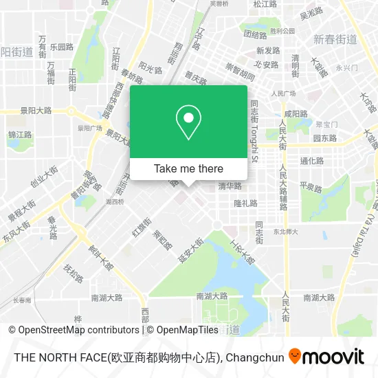 THE NORTH FACE(欧亚商都购物中心店) map