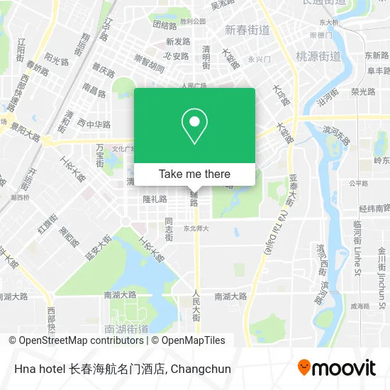 Hna hotel 长春海航名门酒店 map