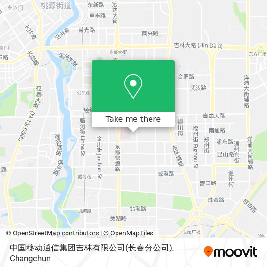 中国移动通信集团吉林有限公司(长春分公司) map
