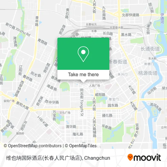 维也纳国际酒店(长春人民广场店) map