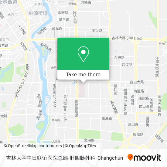 吉林大学中日联谊医院总部-肝胆胰外科 map