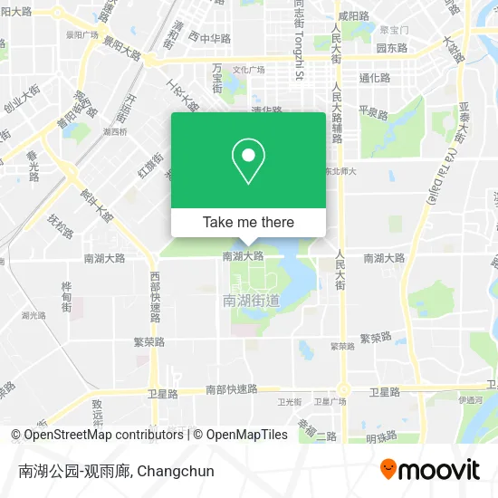 南湖公园-观雨廊 map