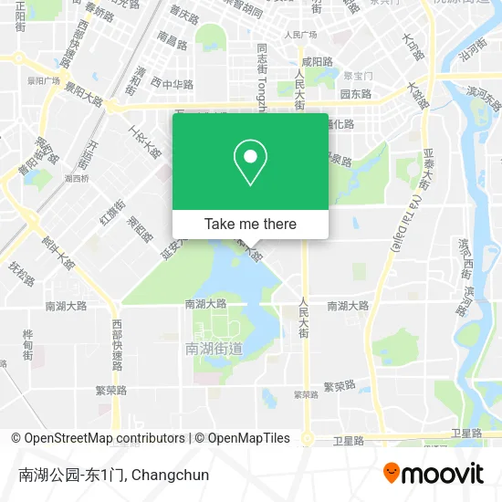 南湖公园-东1门 map
