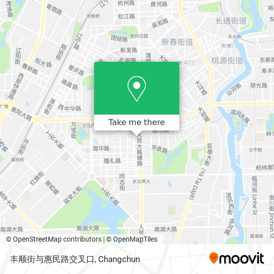 丰顺街与惠民路交叉口 map