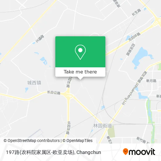 197路(农科院家属区-欧亚卖场) map