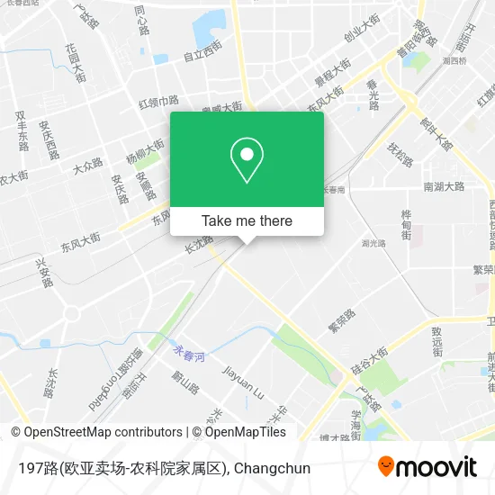197路(欧亚卖场-农科院家属区) map