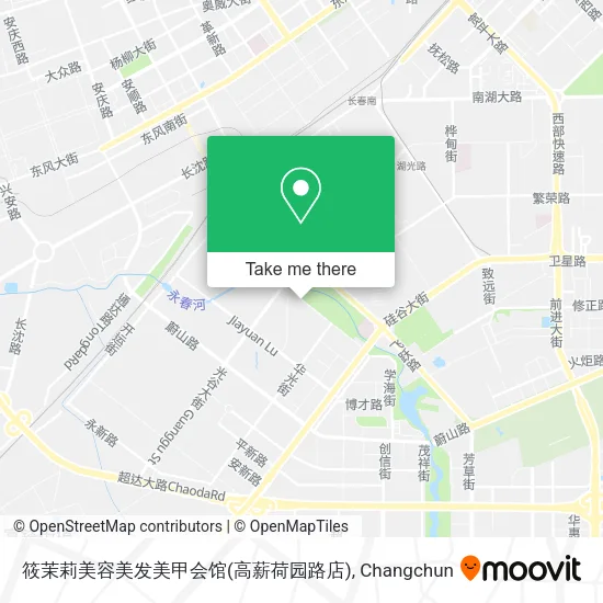 筱茉莉美容美发美甲会馆(高薪荷园路店) map