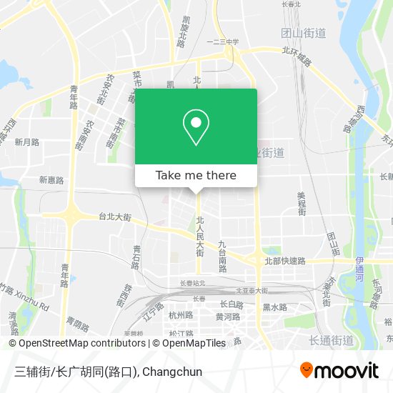 三辅街/长广胡同(路口) map
